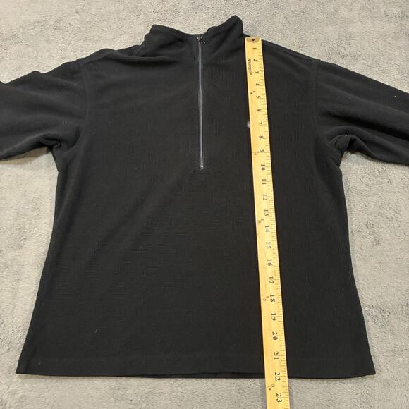 Lowe Alpine Black 1/4 Zip Thermal Waffle Knit Pullover Jacket Womens Size Medium - Picture 7 of 9